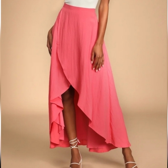 new directions Dresses & Skirts - New Directions Women's Vibrant Pink High Low Skirt ~ Size Small
